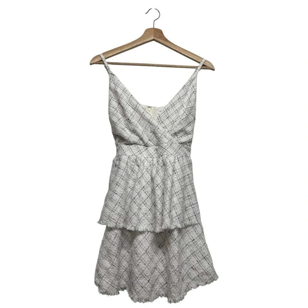 NWOT REVOLVE LOVERS & FRIENDS Nim Tweed Mini Dress S - Picture 3 of 9